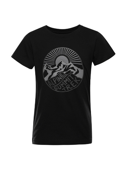 ALPINE PRO Gyermek gyorsan száradó póló ALPINE PRO REJO 2 fekete változat pb