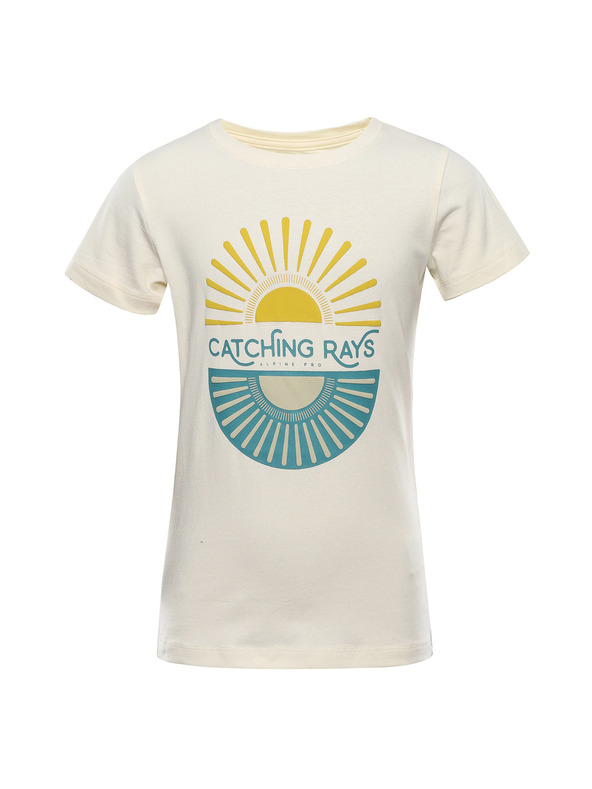 ALPINE PRO Gyermek pamut póló ALPINE PRO DORGO krém varianta pb