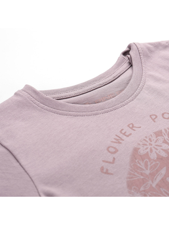 ALPINE PRO Gyermek póló organikus pamutból ALPINE PRO TERMESO 2 fürj változat pb