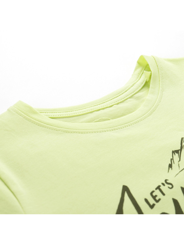 ALPINE PRO Gyermek pamut póló ALPINE PRO DORGO fénylő zöld varianta pf