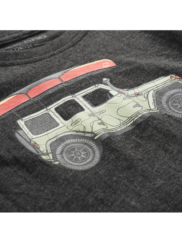 ALPINE PRO Gyerek póló gyűrődésmentes anyagból ALPINE PRO BIGERO 2 black verzió pa