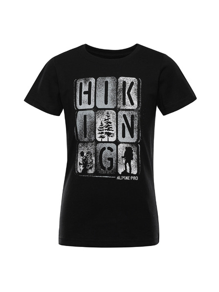 ALPINE PRO Gyermek póló organikus pamutból ALPINE PRO TERMESO 2 fekete változat pe