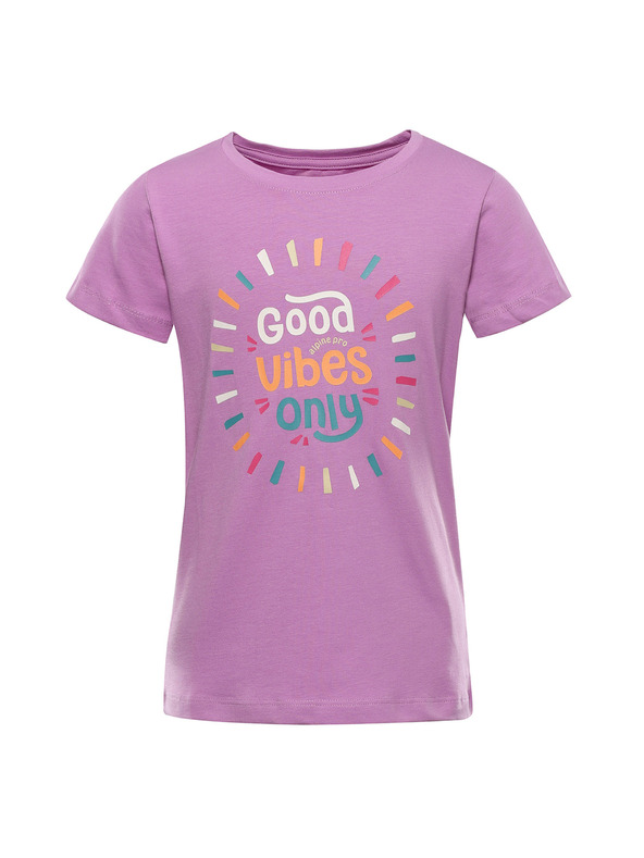 ALPINE PRO Gyermek pamut póló ALPINE PRO DORGO first bloom varianta pa