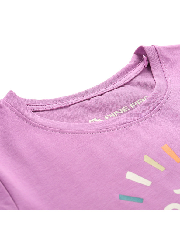 ALPINE PRO Gyermek pamut póló ALPINE PRO DORGO first bloom varianta pa