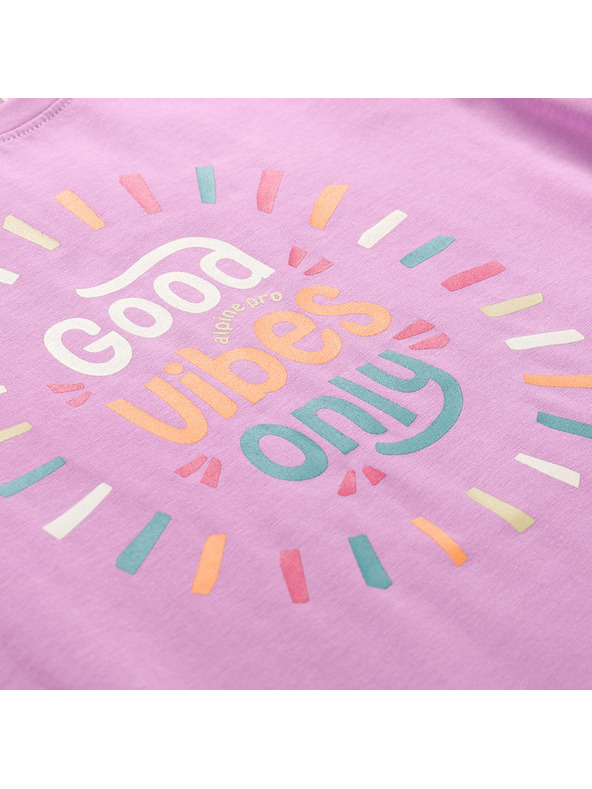 ALPINE PRO Gyermek pamut póló ALPINE PRO DORGO first bloom varianta pa