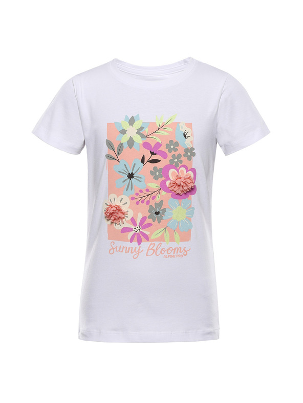 ALPINE PRO Gyermek pamut póló ALPINE PRO DORGO fehér változat pc