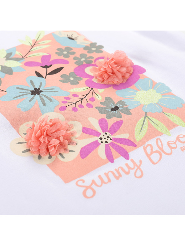 ALPINE PRO Gyermek pamut póló ALPINE PRO DORGO fehér változat pc