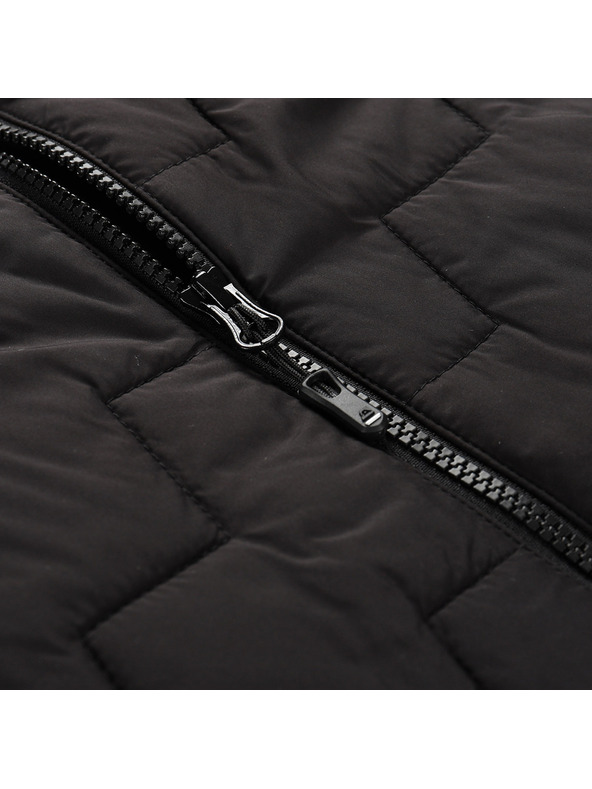 ALPINE PRO Gyerek mellény merino béléssel ALPINE PRO NERCO fekete