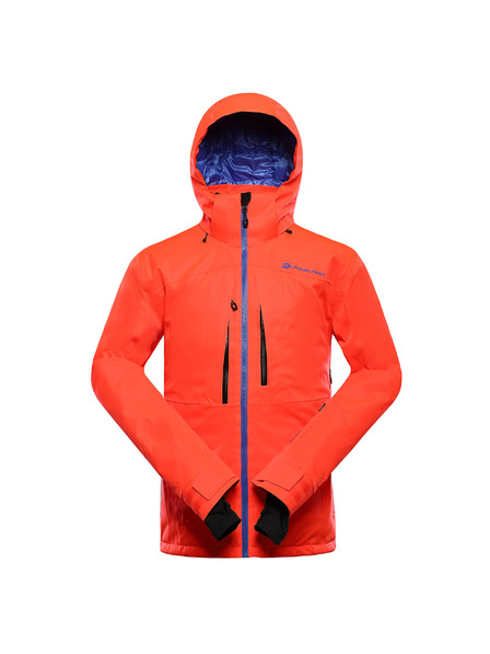 ALPINE PRO Férfi síkabát ptx hó membránnal ALPINE PRO REAS 2 neon piros