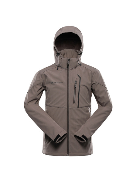 ALPINE PRO Férfi softshell dzseki membránnal ALPINE PRO HOOR 2 driftwood