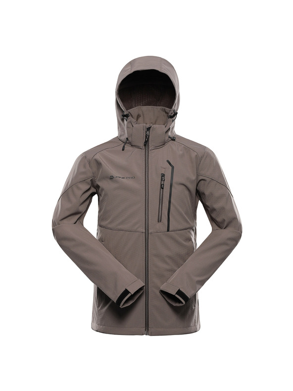ALPINE PRO Férfi softshell dzseki membránnal ALPINE PRO HOOR 2 driftwood