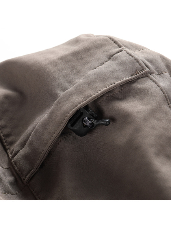 ALPINE PRO Férfi softshell dzseki membránnal ALPINE PRO HOOR 2 driftwood