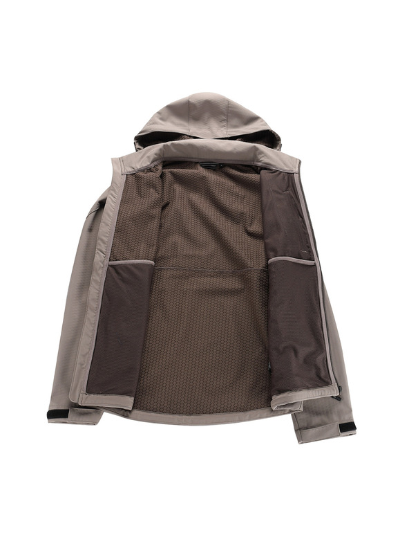 ALPINE PRO Férfi softshell dzseki membránnal ALPINE PRO HOOR 2 driftwood