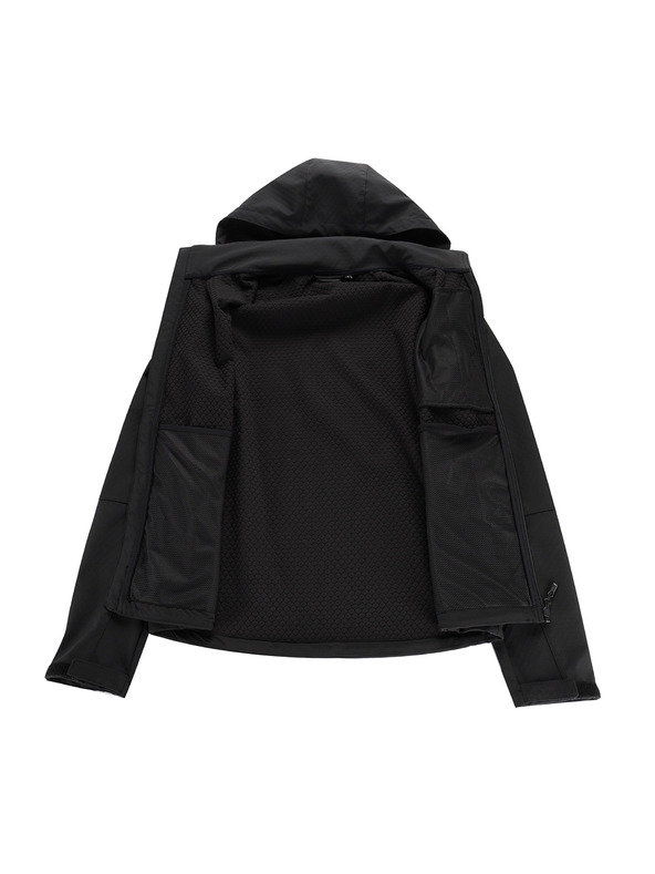 ALPINE PRO Férfi softshell kabát membránnal ALPINE PRO HOOR fekete