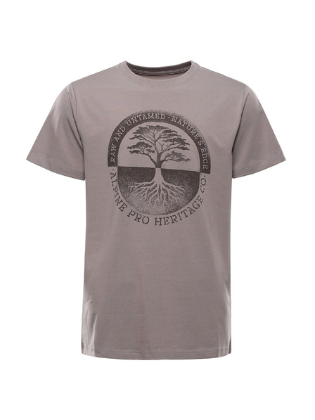 ALPINE PRO Férfi pamut póló ALPINE PRO DORG driftwood varianta pa