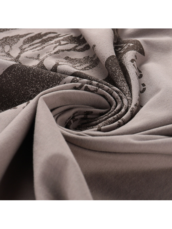 ALPINE PRO Férfi pamut póló ALPINE PRO DORG driftwood varianta pa