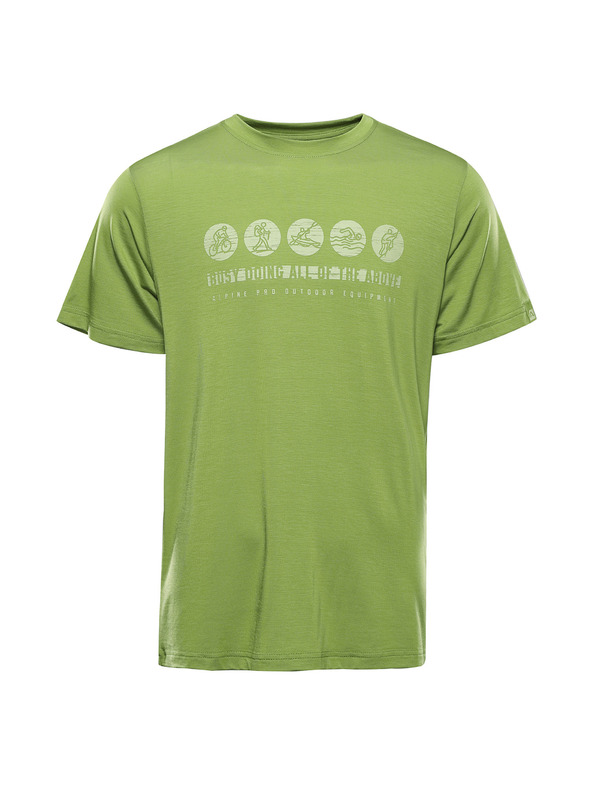 ALPINE PRO Férfi antibakteriális funkcionális póló ALPINE PRO LYOR peridot