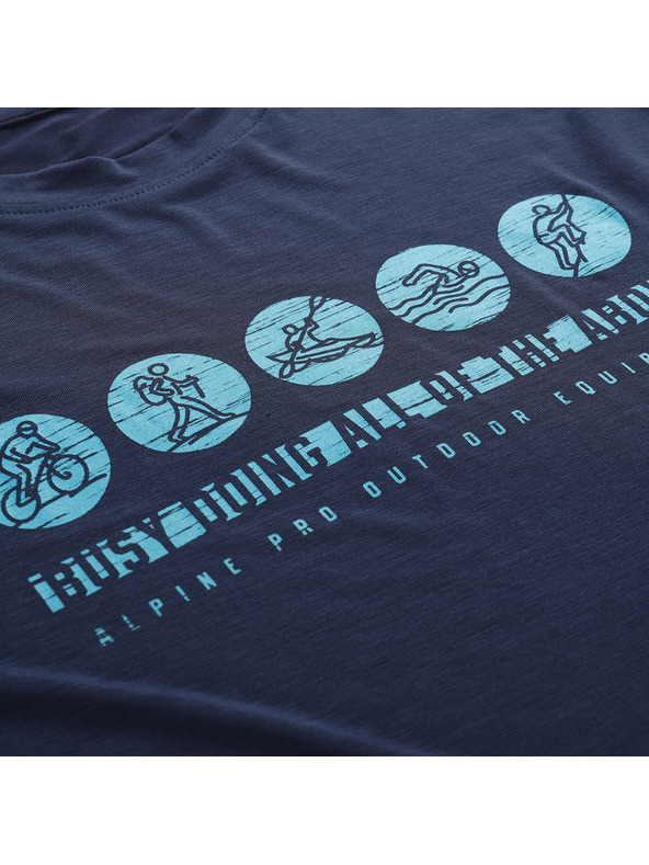 ALPINE PRO Férfi antibakteriális funkcionális póló ALPINE PRO LYOR moonlit ocean
