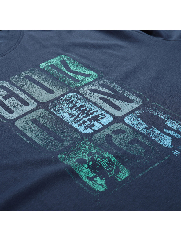 ALPINE PRO Férfi gyorsan száradó póló cool dry technológiával ALPINE PRO BOLEN 2 holdvilágos óceán változat pa