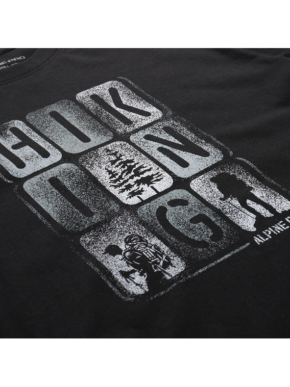 ALPINE PRO Férfi gyorsszárító póló hűvös szárítással ALPINE PRO BOLEN 2 fekete variáns pa