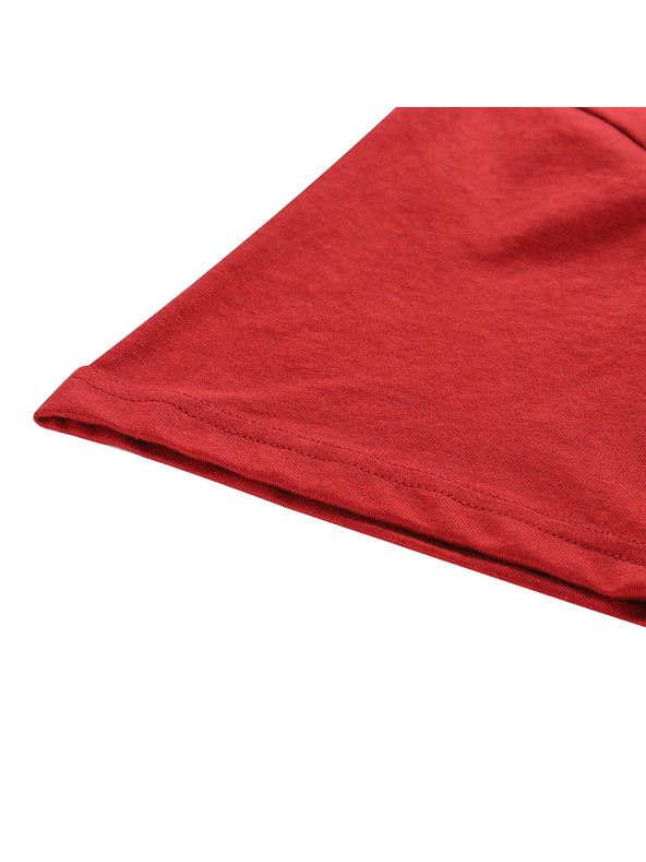 ALPINE PRO Férfi gyűrődésmentes póló ALPINE PRO NOGER cardinal varianta pb