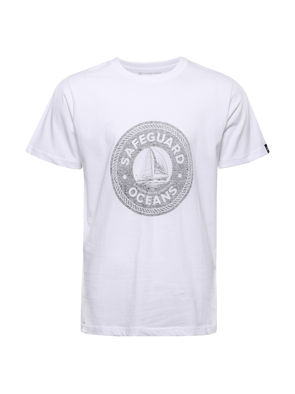 ALPINE PRO Férfi pamut póló ALPINE PRO DOMEN fehér változat pa