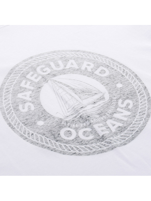 ALPINE PRO Férfi pamut póló ALPINE PRO DOMEN fehér változat pa