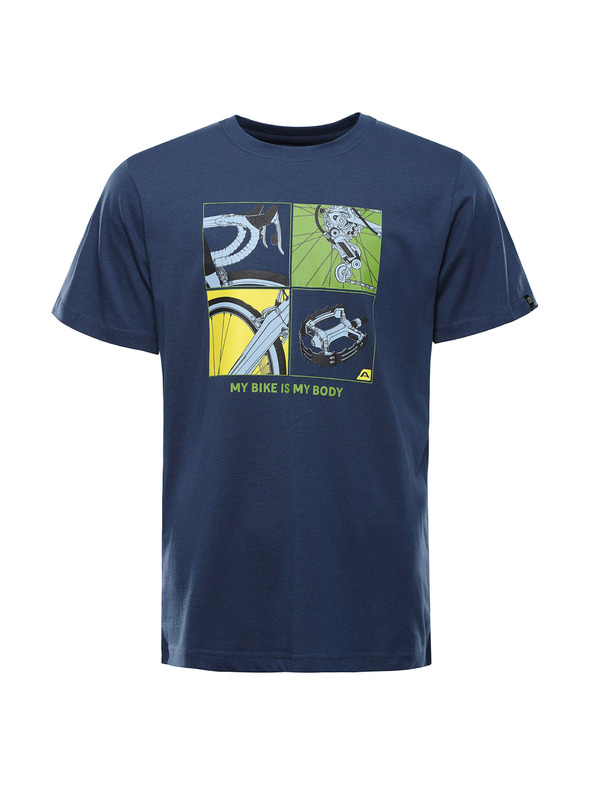 ALPINE PRO Férfi organikus pamut póló ALPINE PRO TERMES 3 kékszárny teal varianta pa