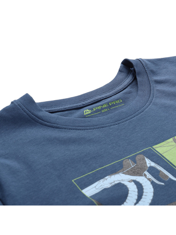 ALPINE PRO Férfi organikus pamut póló ALPINE PRO TERMES 3 kékszárny teal varianta pa