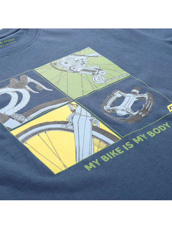 ALPINE PRO Férfi organikus pamut póló ALPINE PRO TERMES 3 kékszárny teal varianta pa