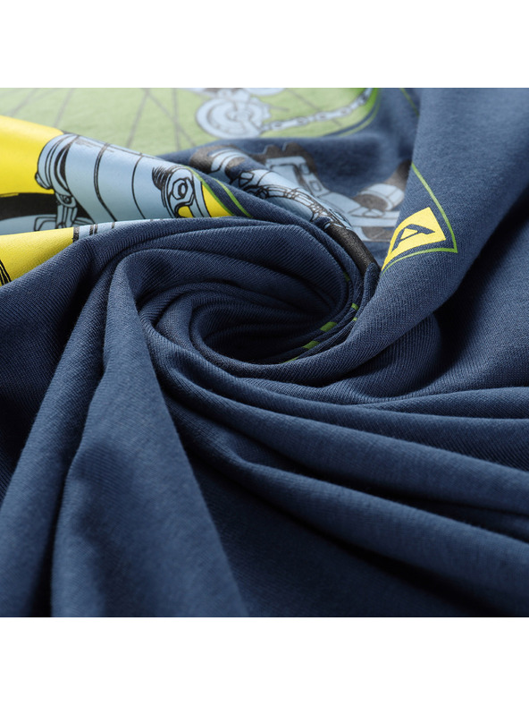 ALPINE PRO Férfi organikus pamut póló ALPINE PRO TERMES 3 kékszárny teal varianta pa