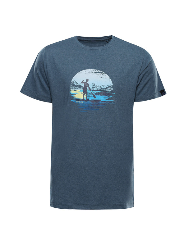 ALPINE PRO Férfi gyűrődésmentes póló ALPINE PRO GORAF 2 sötét fémkék varianta pa