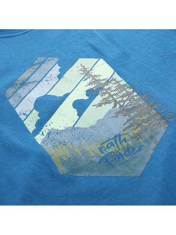 ALPINE PRO Férfi gyűrődésmentes póló ALPINE PRO NOGER moonlit ocean varianta pa