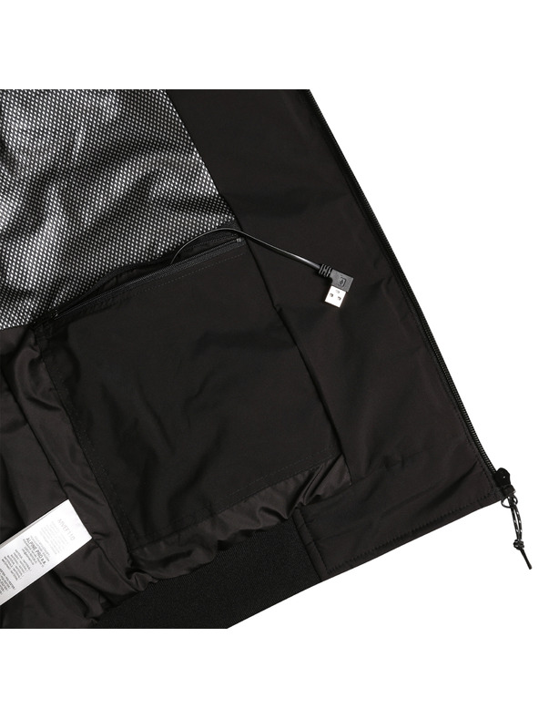 ALPINE PRO Férfi USB típusú fűthető mellény ALPINE PRO HEAT fekete