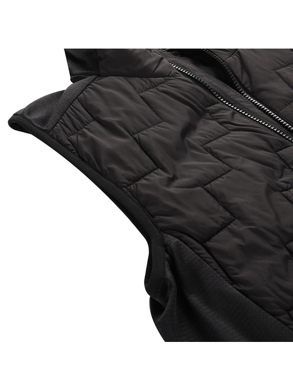 ALPINE PRO Férfi meleg mellény merino béléssel ALPINE PRO NERC fekete