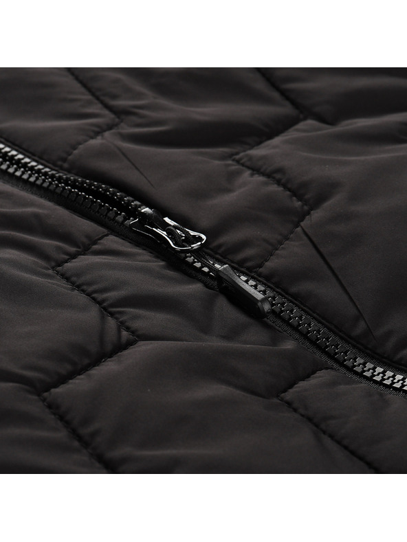 ALPINE PRO Férfi meleg mellény merino béléssel ALPINE PRO NERC fekete