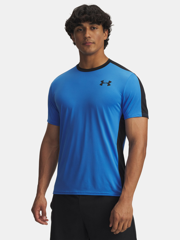 Under Armour Férfi póló Under Armour UA HG Wordmark SS-BLU