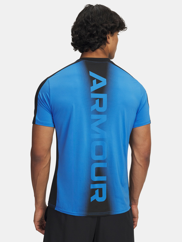 Under Armour Férfi póló Under Armour UA HG Wordmark SS-BLU
