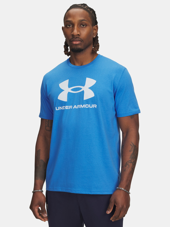 Under Armour Férfi póló Under Armour UA SPORTSTYLE LOGO UPDATE SS-BLU