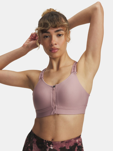 Under Armour Női melltartó Under Armour UA Infinity High Zip 2.0 Bra-PNK