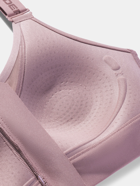 Under Armour Női melltartó Under Armour UA Infinity High Zip 2.0 Bra-PNK