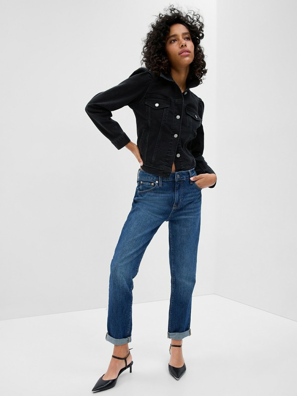 GAP Nadrágok slim boyfriend Mid Rise GAP