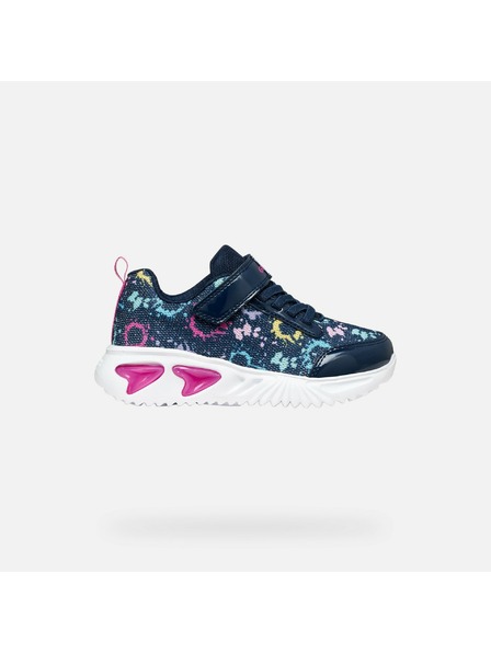 Geox Sötétkék világító lánycipő Geox Assister