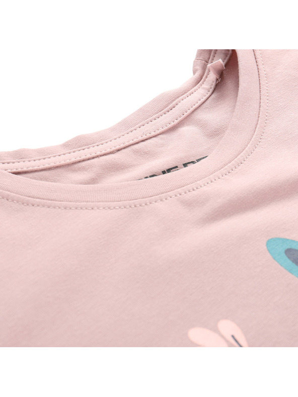 ALPINE PRO Gyermek pamut póló ALPINE PRO DORGO pale mauve varianta pe