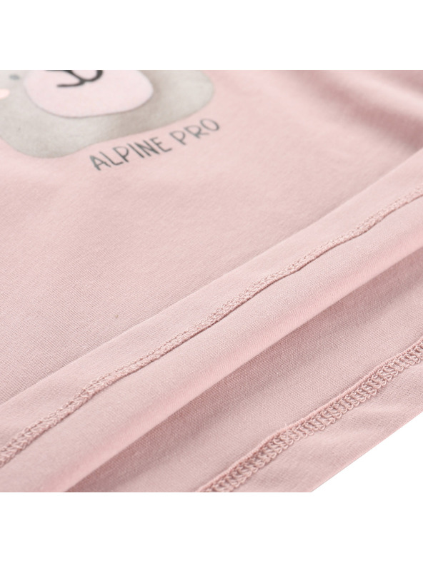 ALPINE PRO Gyermek pamut póló ALPINE PRO DORGO pale mauve varianta pe