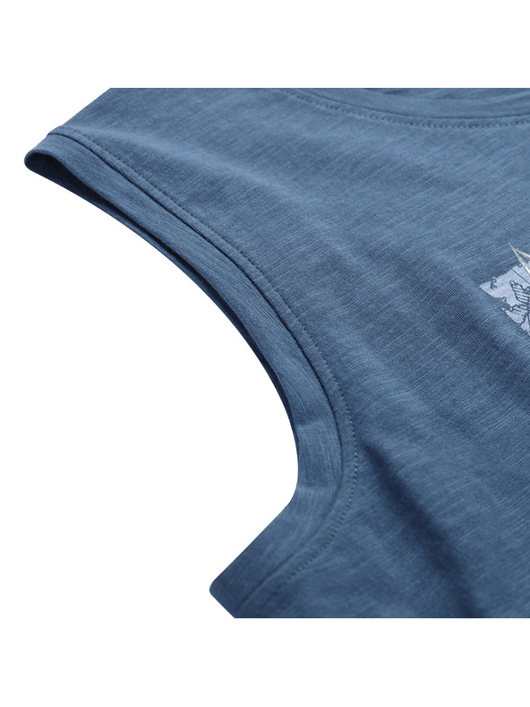 ALPINE PRO Férfi pamut ujjatlan póló ALPINE PRO QUARET 2 blue wing teal varianta pb