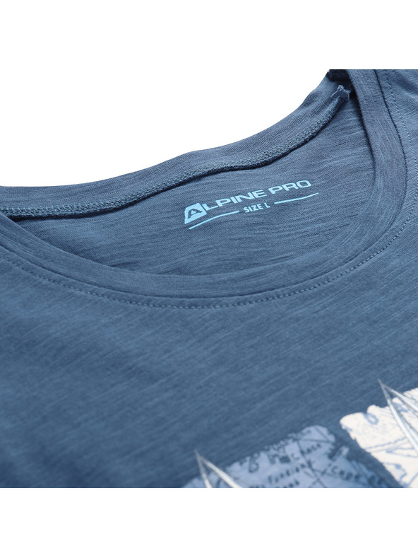 ALPINE PRO Férfi pamut ujjatlan póló ALPINE PRO QUARET 2 blue wing teal varianta pb