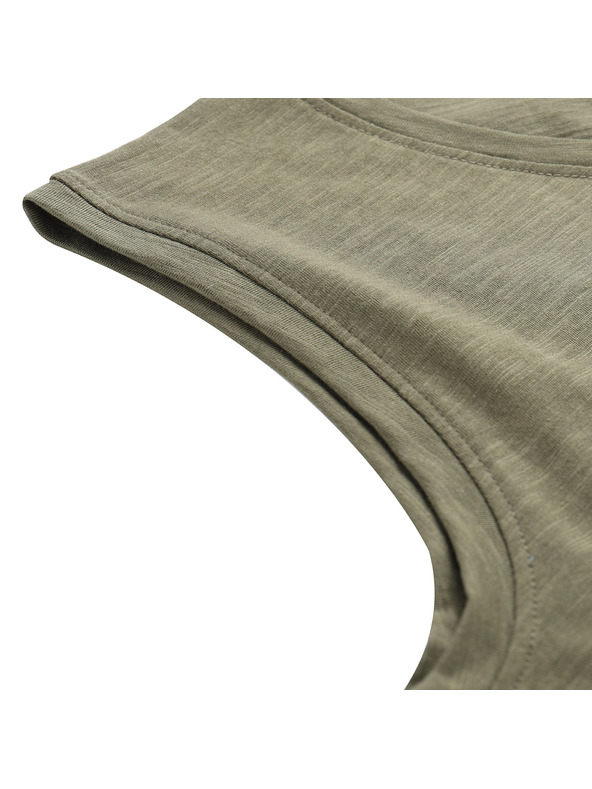 ALPINE PRO Férfi pamut ujjatlan póló ALPINE PRO QUARET 2 stone gray varianta pa