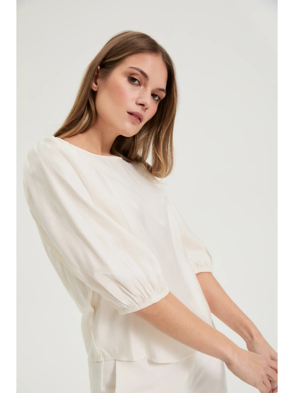 Moodo Bouffant ujjú krém színű ing Moodo