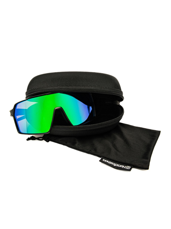 Horsefeathers Neutron kerékpáros szemüveg - matt fekete/tükör zöld